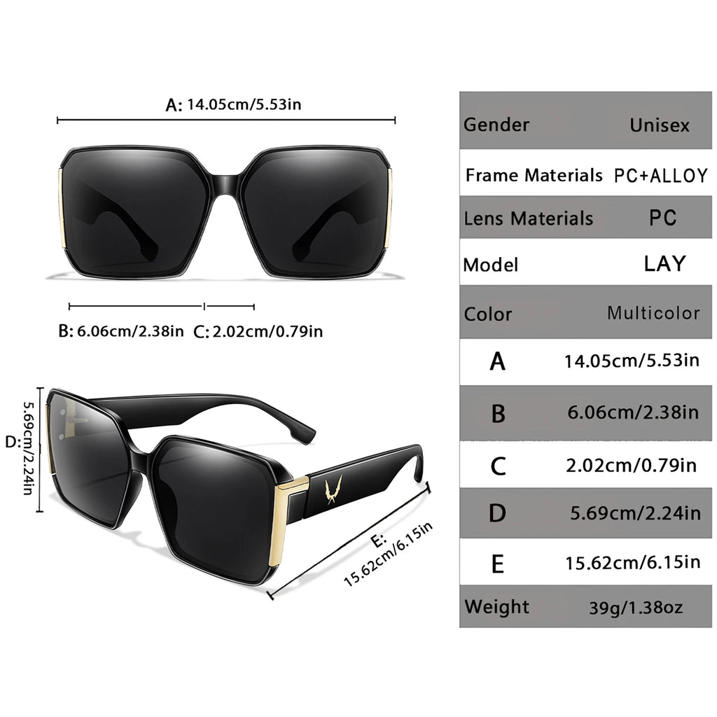 Luxury Vacation Square Sunglasses – Unisex