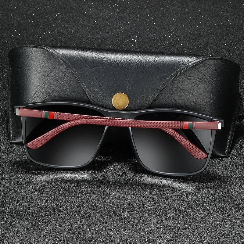 Luxury Square Vintage Polarized Cycling Sunglasses – Unisex