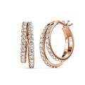 Double the Radiance: Yolora 52-Stone Double Layer Hoops