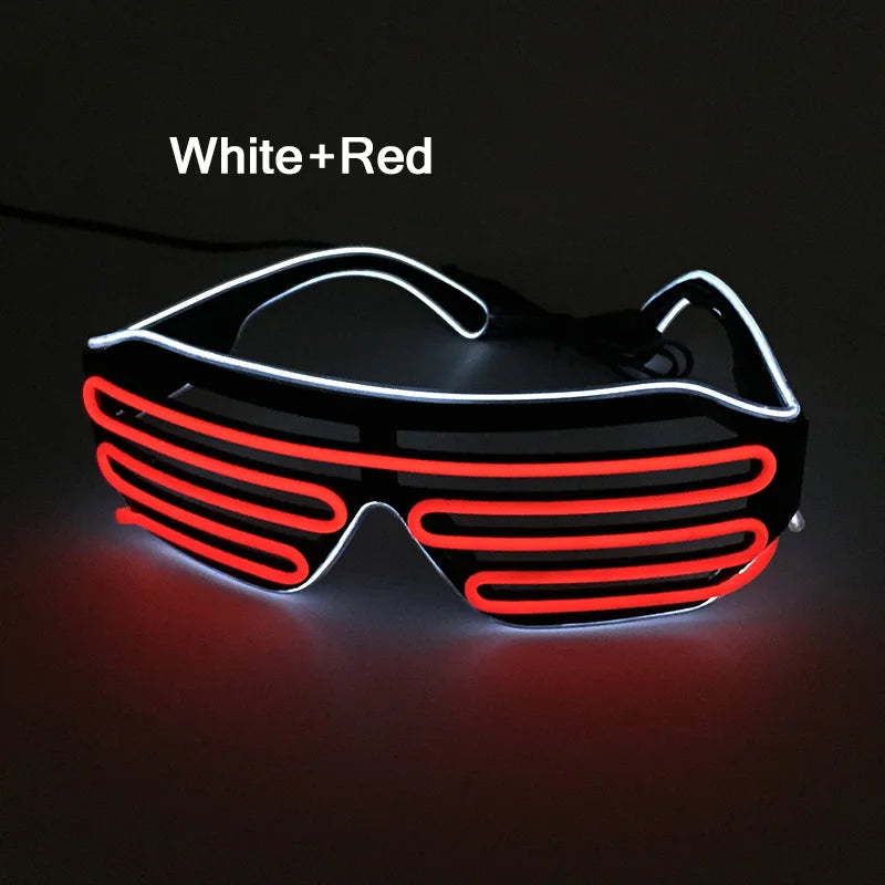 LED EL Shutter Glow Glasses for Parties & Festivals