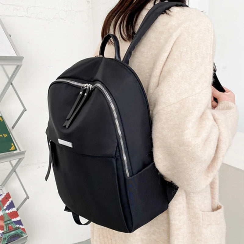 Anti-Theft Nylon Laptop Backpack for Women with 14” Notebook Compartment