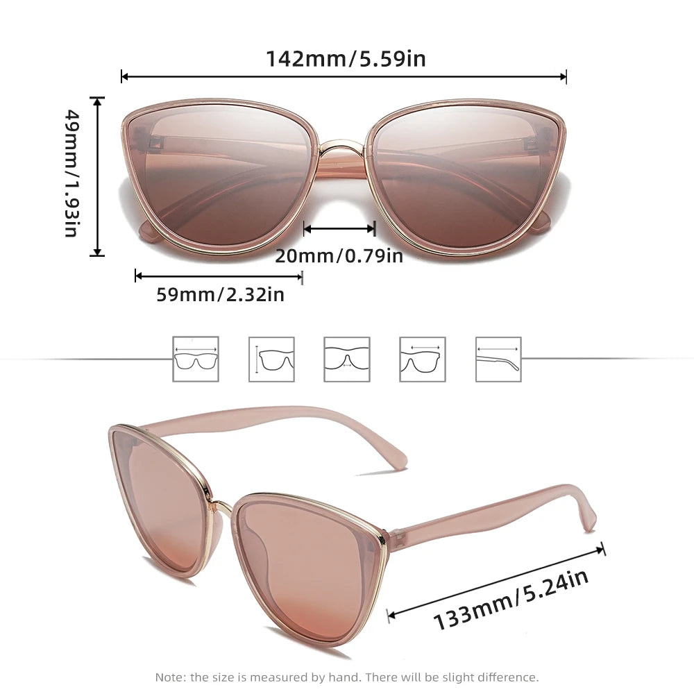 Triangle Frame Retro Sunglasses women