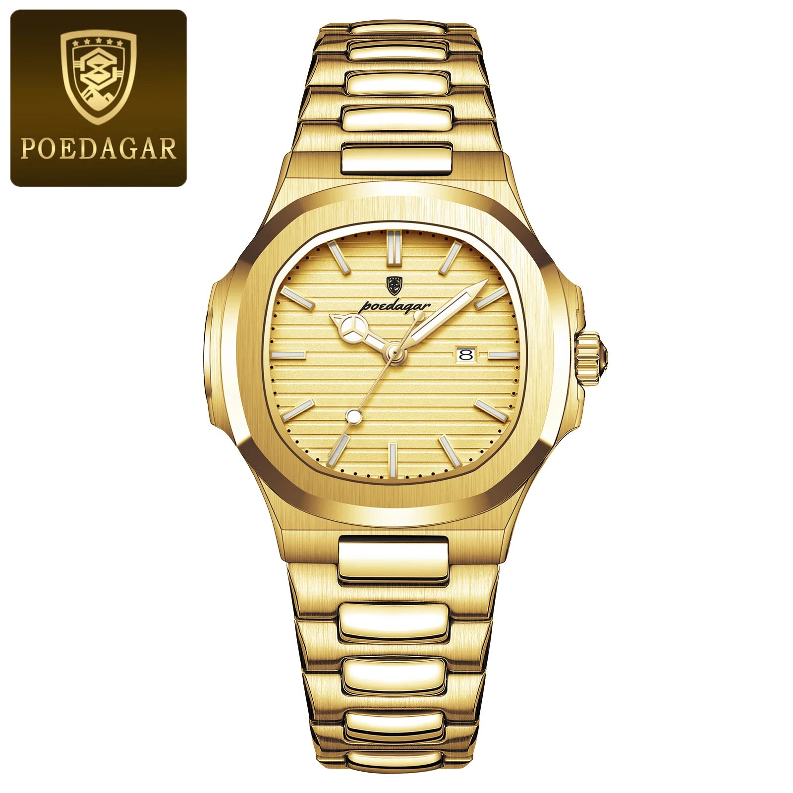 Midnight Grace Sculpted Square Ladies Watch