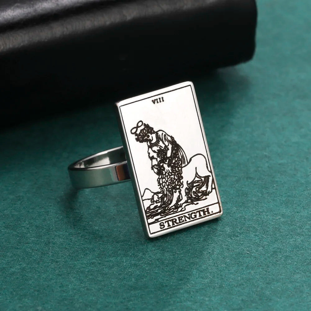 The Major Arcana Tarot Card Ring Mystic Elegance