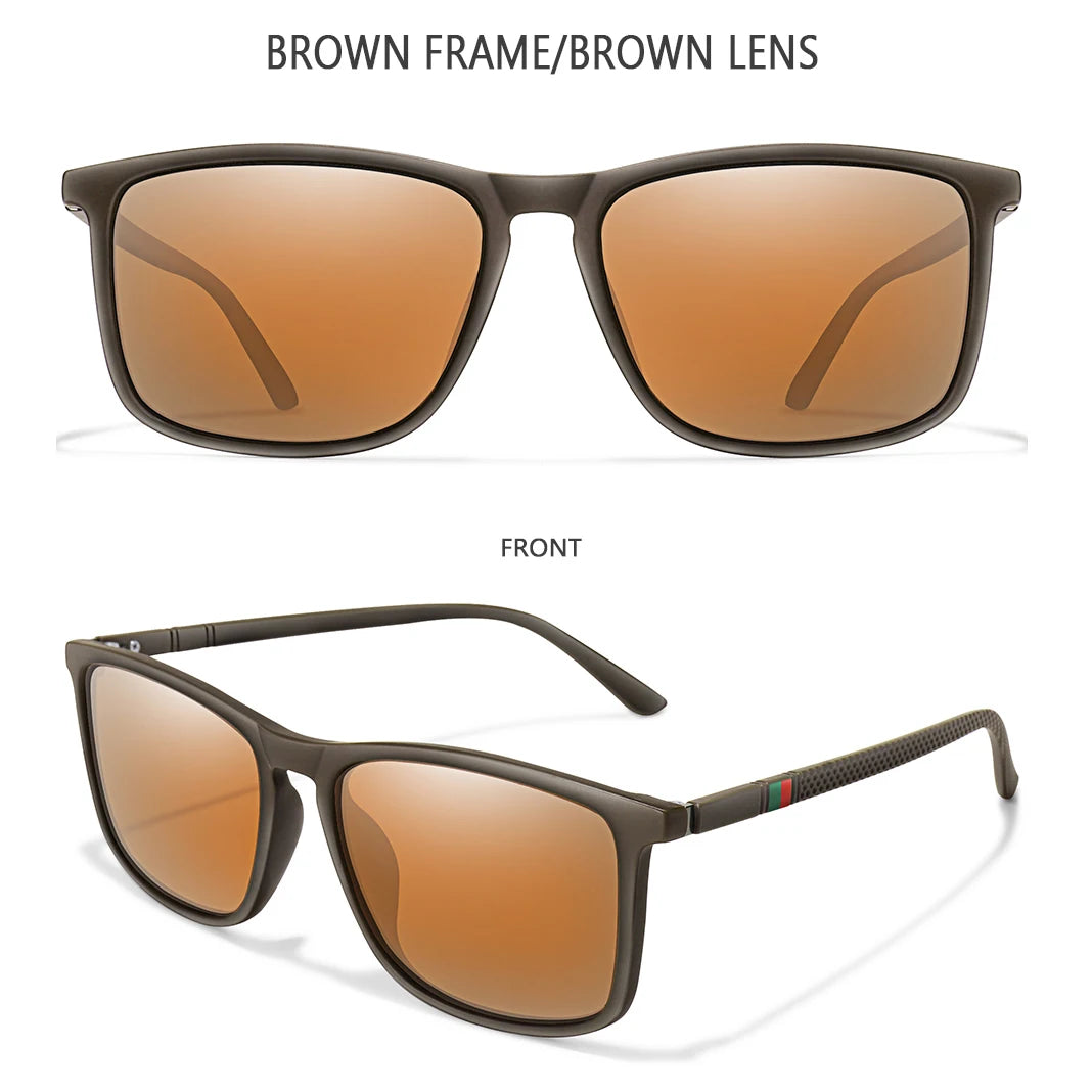 Luxury Square Vintage Polarized Cycling Sunglasses – Unisex