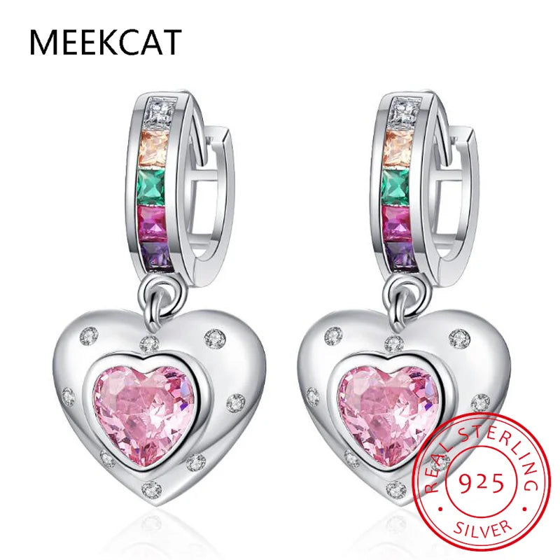 Celestial Dreams: 925 Sterling Silver Blue Star Huggie Hoops