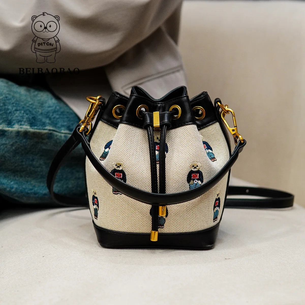 Springtime Joy 2026 Animal Print Bucket Crossbody