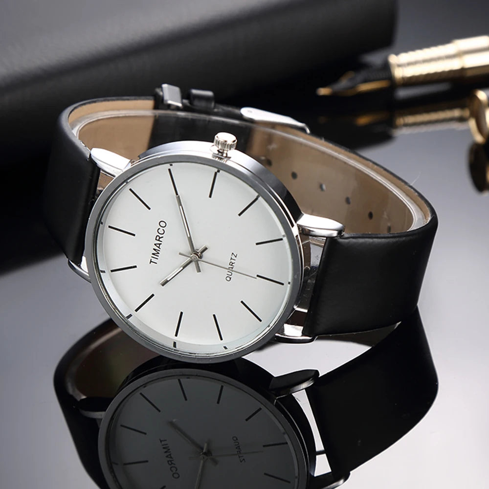 Minimalist Precision Timeless Monochrome Quartz Watch