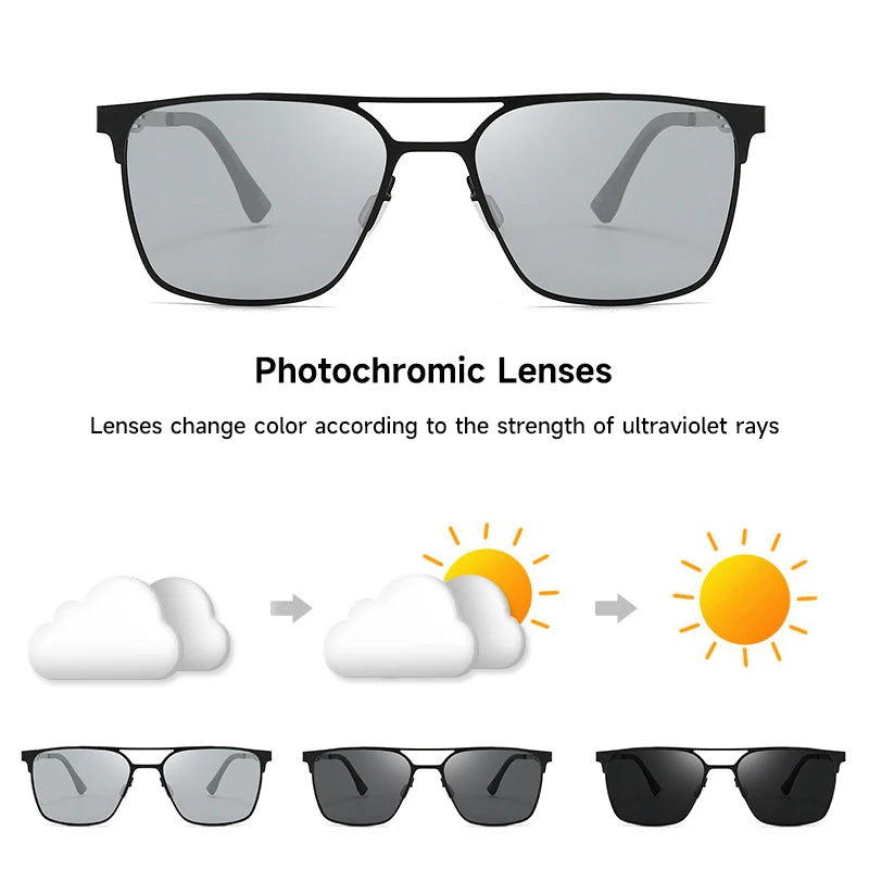 Pilot Polarized Sunglasses with Stainless Steel Frame - Man