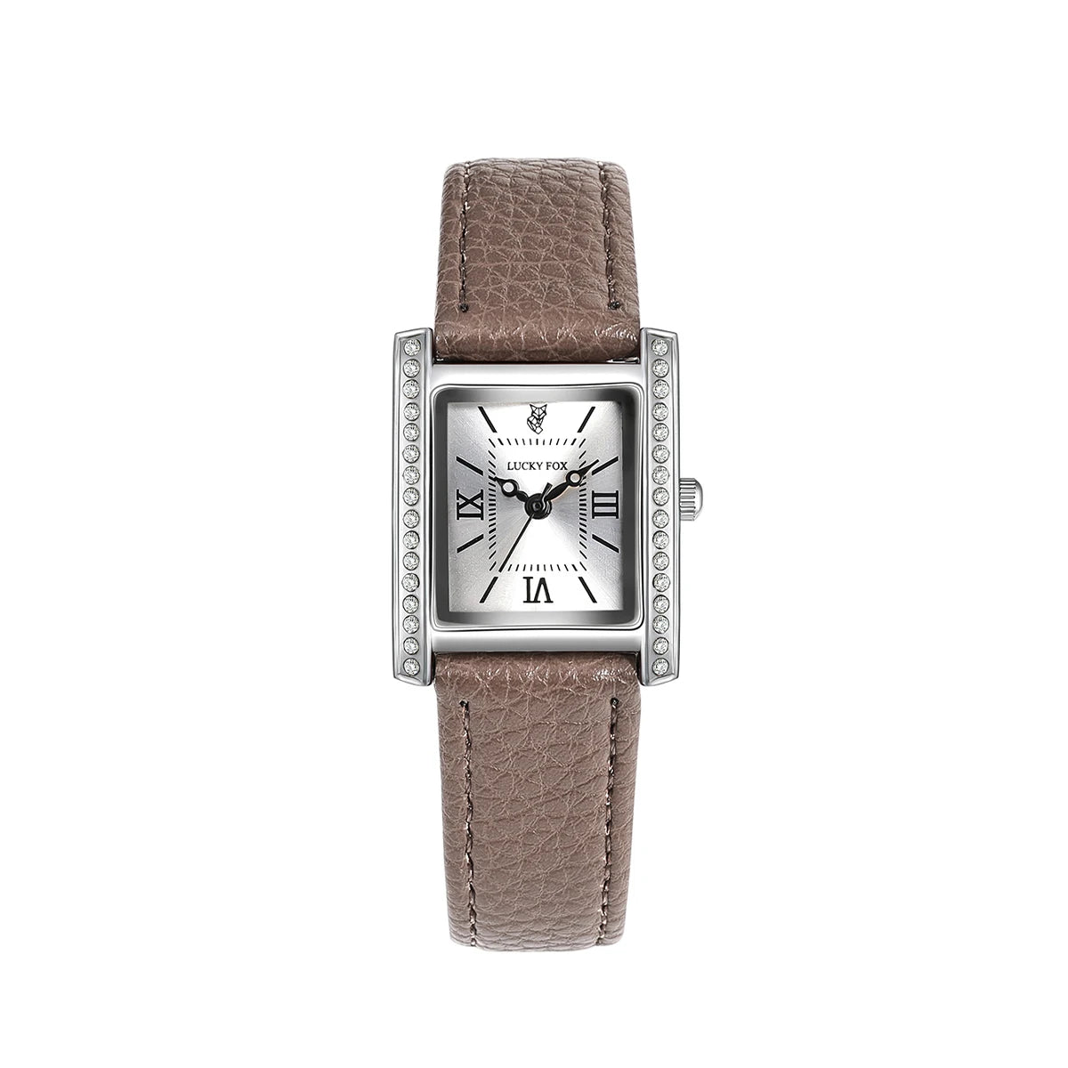 Regal Radiance Diamond-Accent Rectangle Quartz Watch