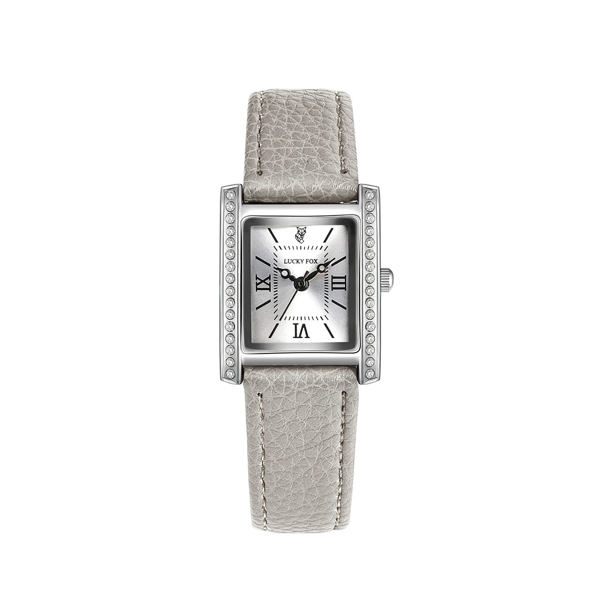 Regal Radiance Diamond-Accent Rectangle Quartz Watch