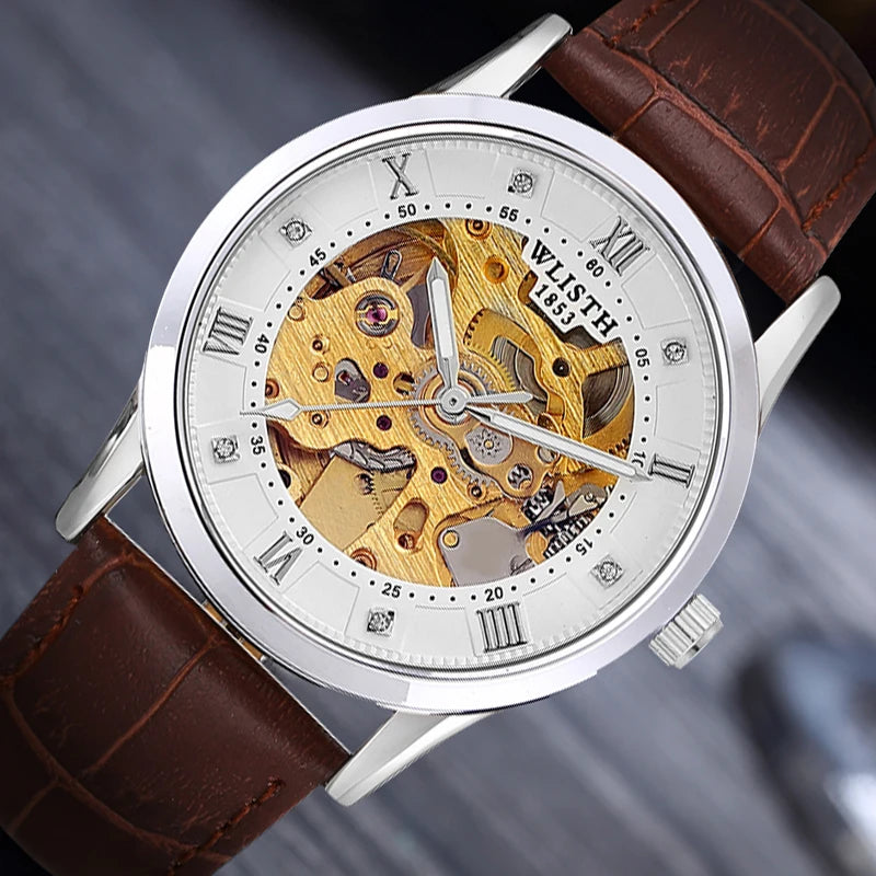 Smart Casual Quartz Watch with Leather Strap – Men