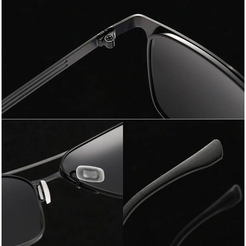 Pilot Polarized Sunglasses with Stainless Steel Frame - Man