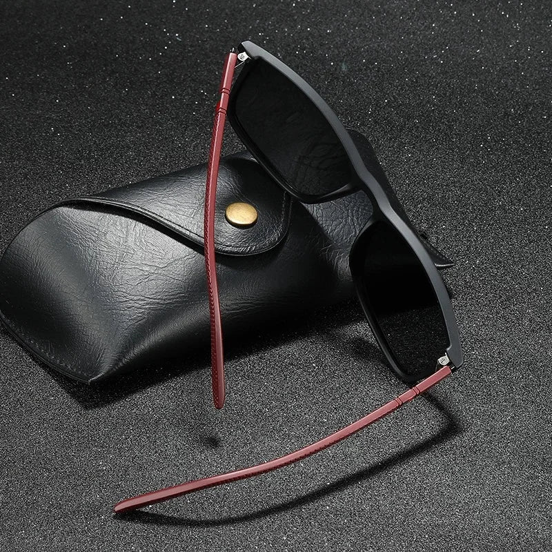 Luxury Square Vintage Polarized Cycling Sunglasses – Unisex