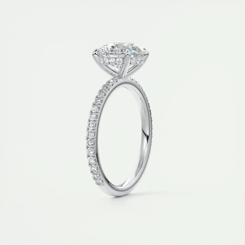The Crown of Light: Anziw 2-Carat Round Moissanite Solitaire