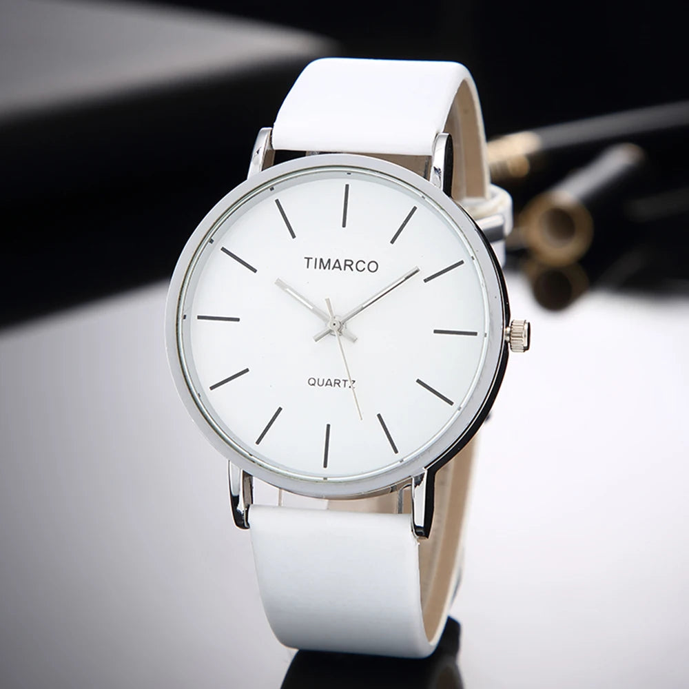 Minimalist Precision Timeless Monochrome Quartz Watch