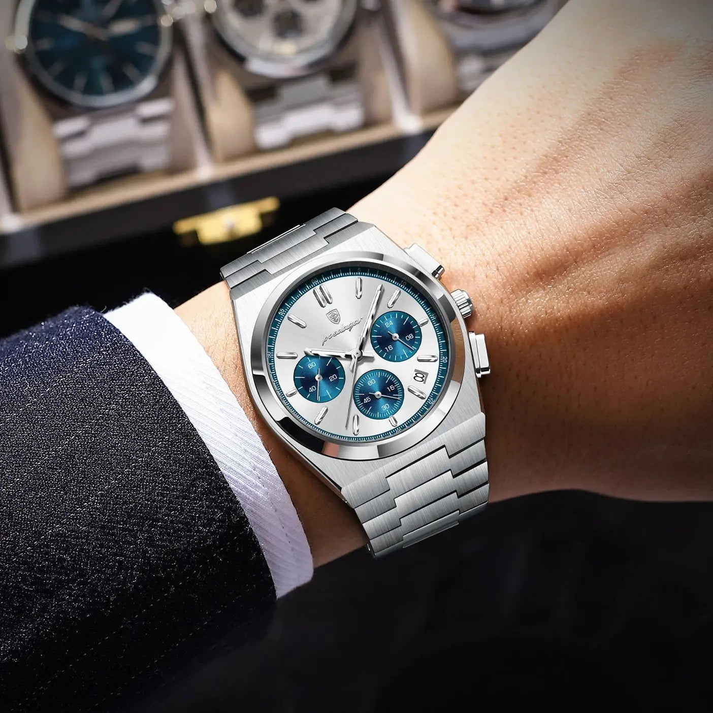 Dynamic Power POEDAGAR Professional Steel Chronograph