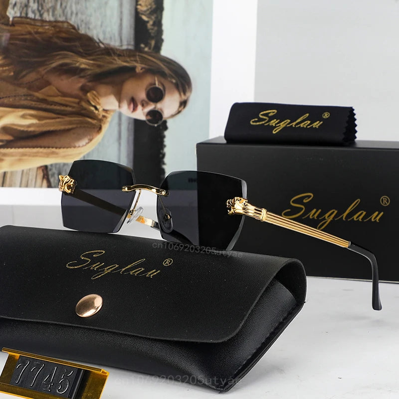 Rectangle Gradient Fashion Sunglasses