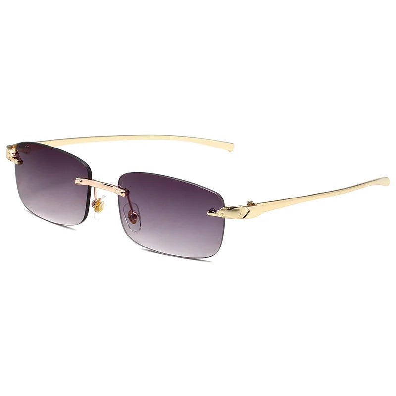 Luxury Square Gradient Sunglasses Vintage Women