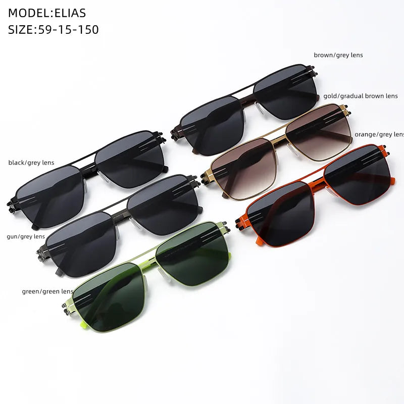 ELIAS-1 Ultralight Square Sunglasses – Germany Design