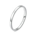 The Pure Serenity High Polished Sterling Silver Minimalist Band
