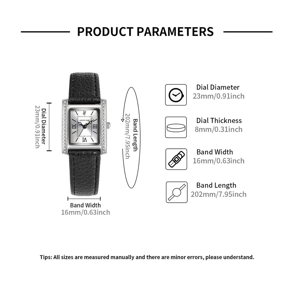 Regal Radiance Diamond-Accent Rectangle Quartz Watch