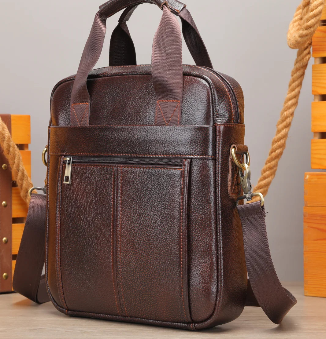 Heritage Leather Messenger 13.3" Executive Briefcase