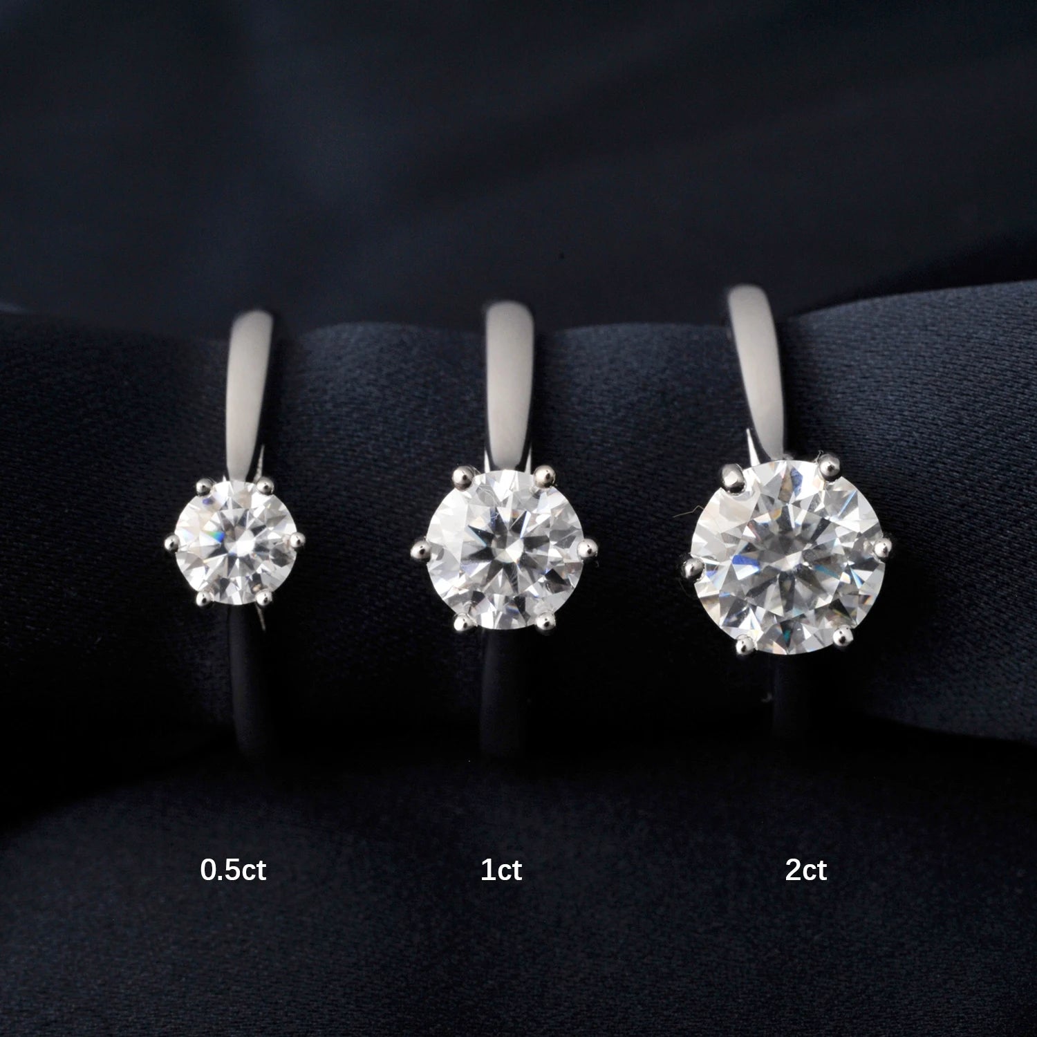 Eternal Promise: POTIY D Color Moissanite Solitaire Ring