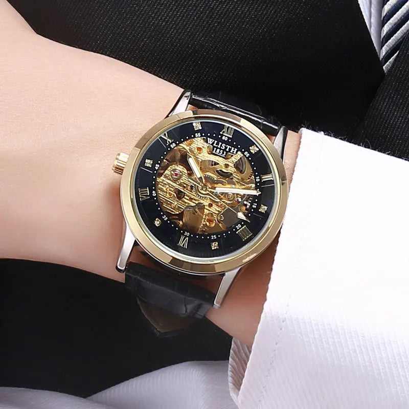 Smart Casual Quartz Watch with Leather Strap – Men