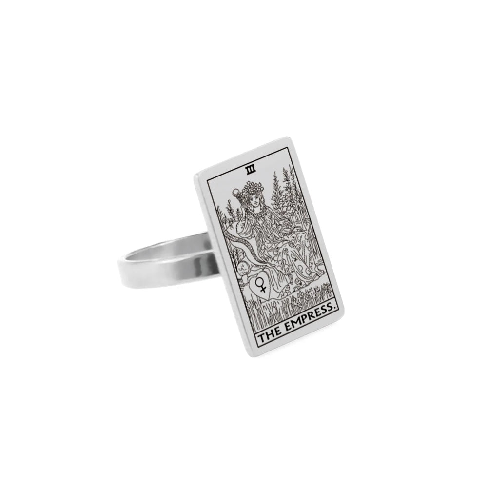 The Major Arcana Tarot Card Ring Mystic Elegance