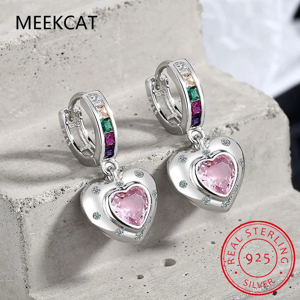 Celestial Dreams: 925 Sterling Silver Blue Star Huggie Hoops