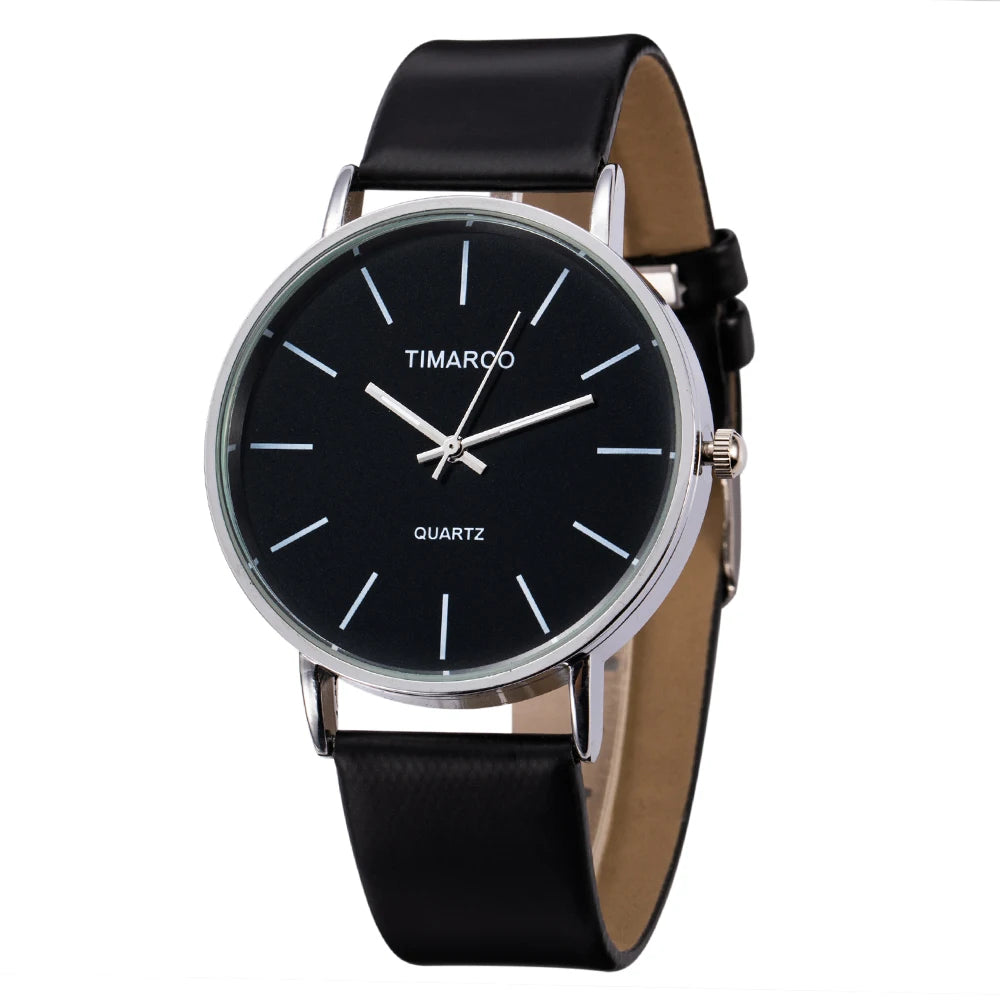 Minimalist Precision Timeless Monochrome Quartz Watch