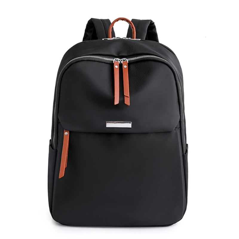 Anti-Theft Nylon Laptop Backpack for Women with 14” Notebook Compartment