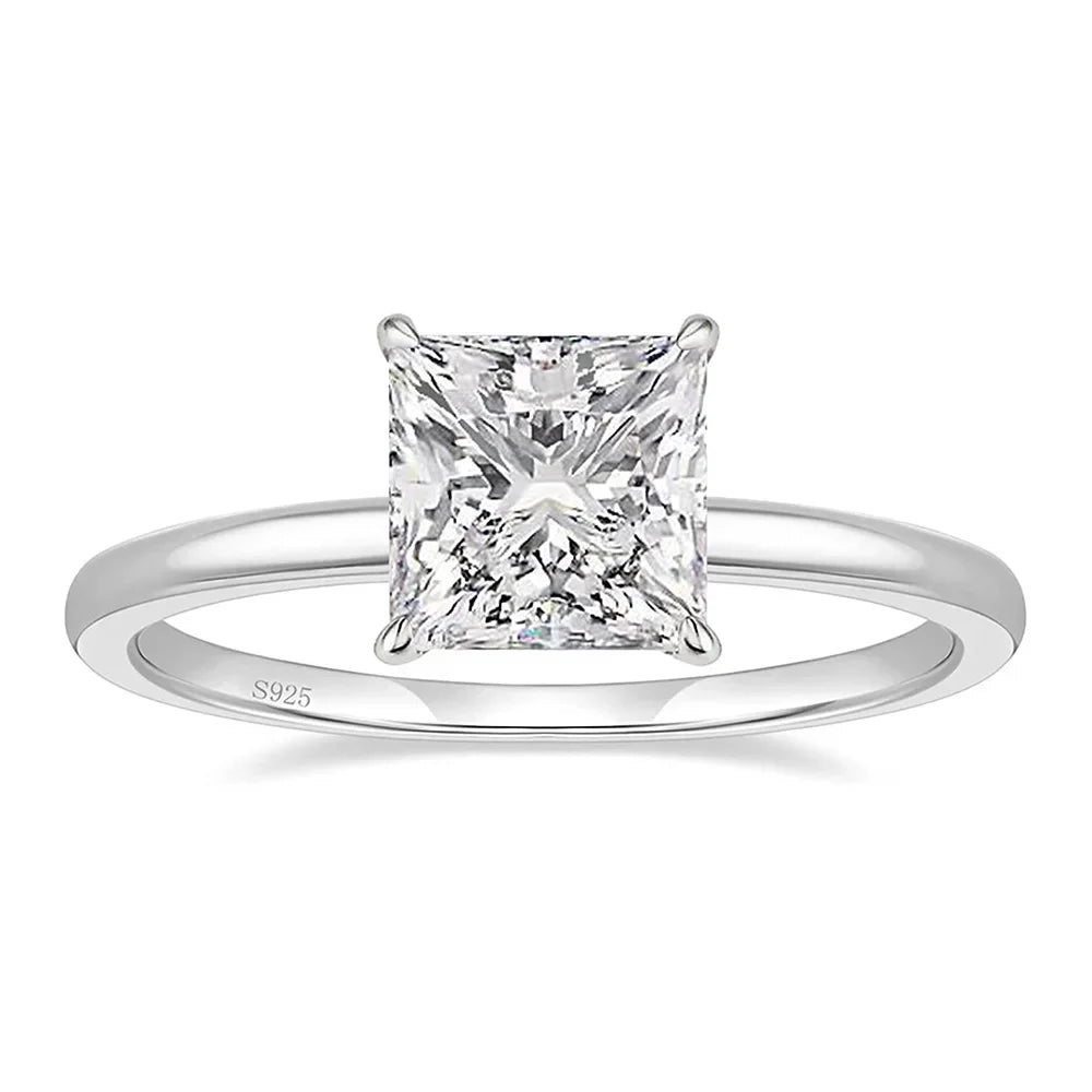 Royal Elegance Trumium 2CT Princess Cut Promise Ring