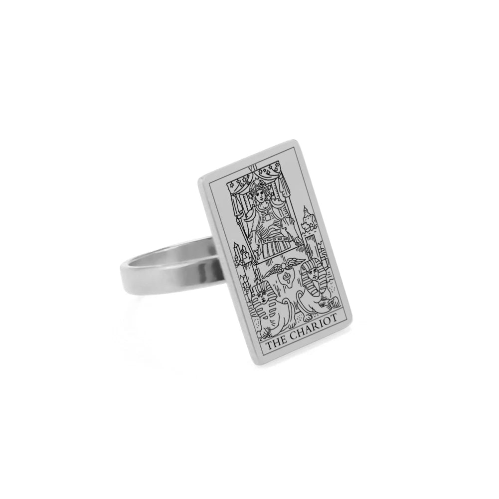 The Major Arcana Tarot Card Ring Mystic Elegance
