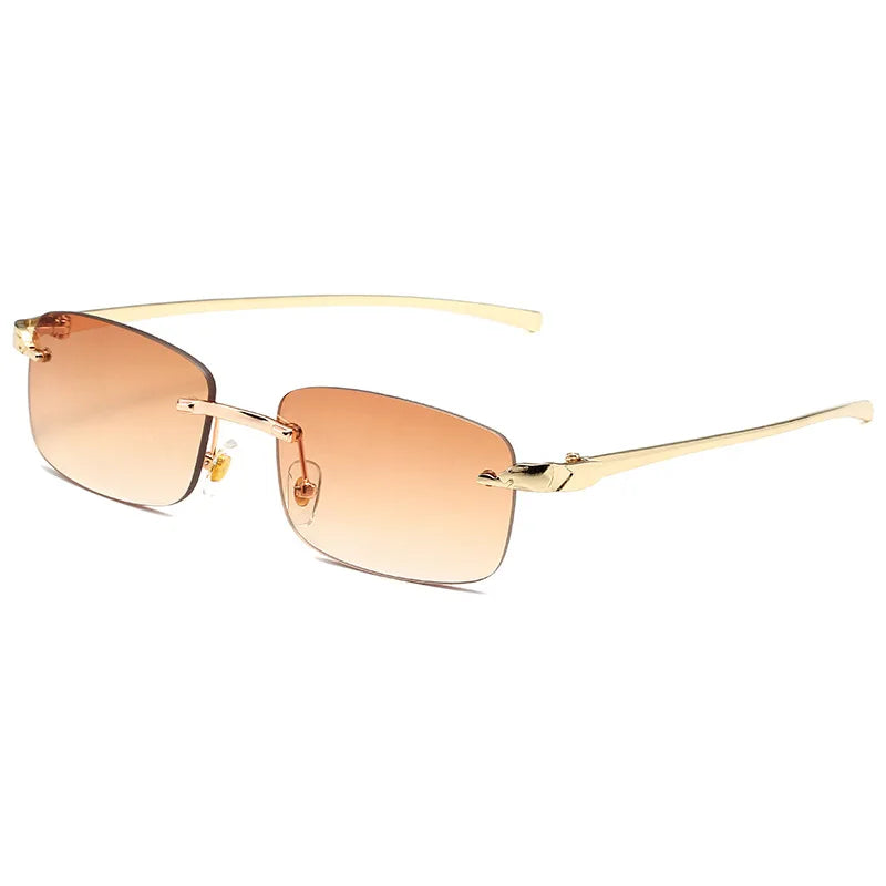 Luxury Square Gradient Sunglasses Vintage Women