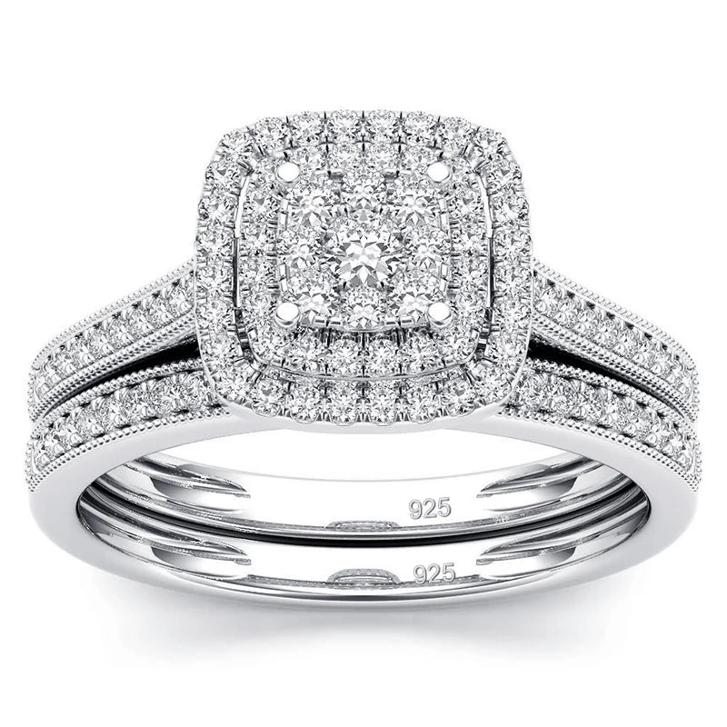 The Perfect Pair: Szjinao Moissanite Bridal Set