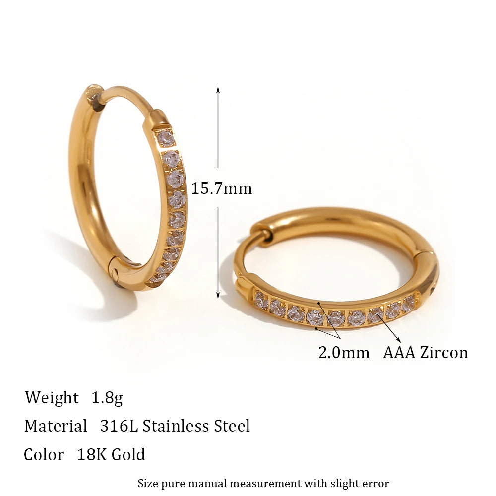 Golden Professionalism La.Muses Rounded Luxury Hoops