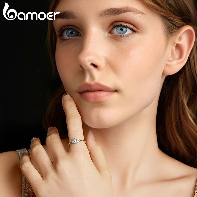 The Radiant Five Stone Moissanite Eternity Band in Sterling Silver