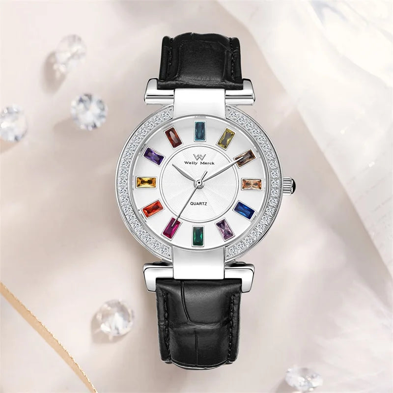 Sophisticated Serenity: Classic Business Watch in Genuine Leather