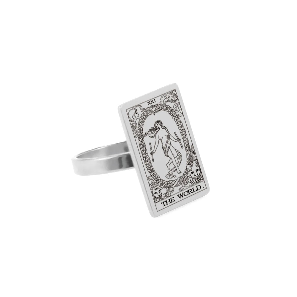 The Major Arcana Tarot Card Ring Mystic Elegance