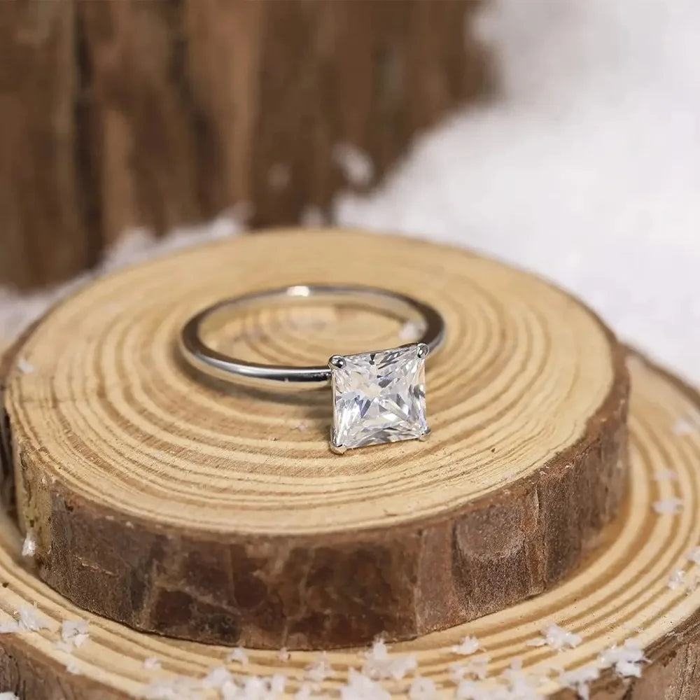 Royal Elegance Trumium 2CT Princess Cut Promise Ring