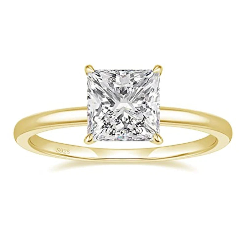 Royal Elegance Trumium 2CT Princess Cut Promise Ring