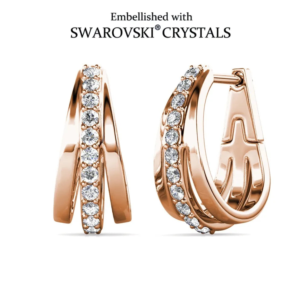 Gilded Sophistication: Yolora Layered Hoop Earrings