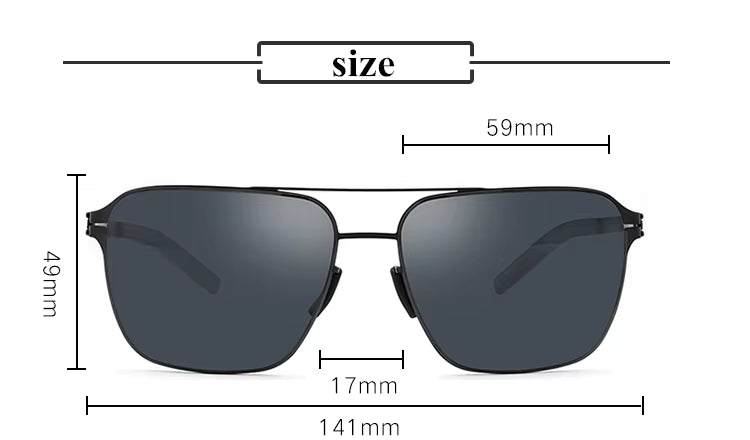 Screwless Pilot Sunglasses – Men