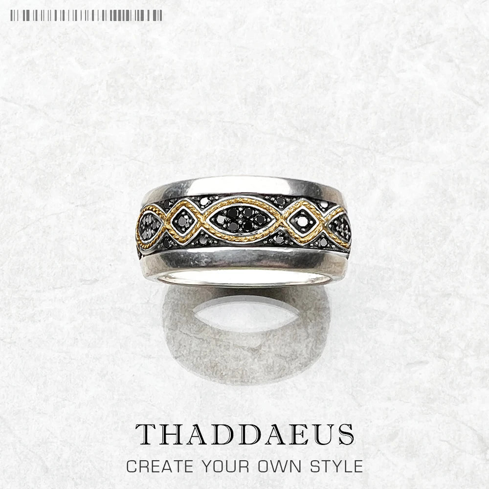 The Golden Bond: Love Knot Wave Ring in 925 Sterling Silver