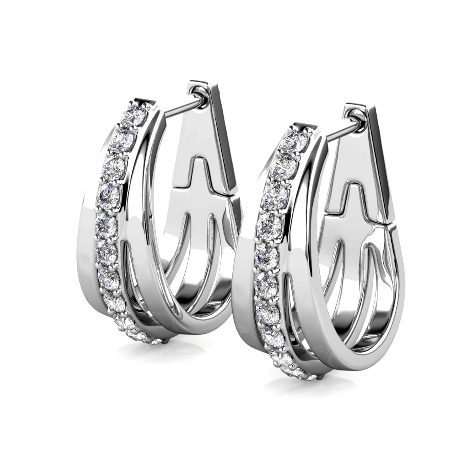 Gilded Sophistication: Yolora Layered Hoop Earrings