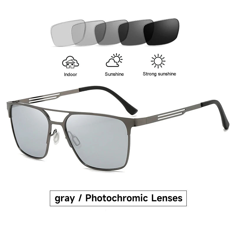 Pilot Polarized Sunglasses with Stainless Steel Frame - Man