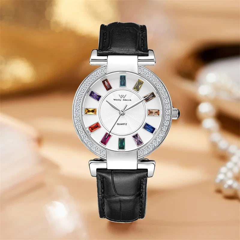 Sophisticated Serenity: Classic Business Watch in Genuine Leather