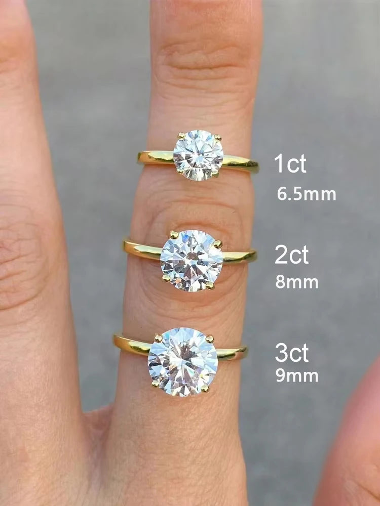 Effortless Radiance: Gorgeous Fashion Round Zircon Ring